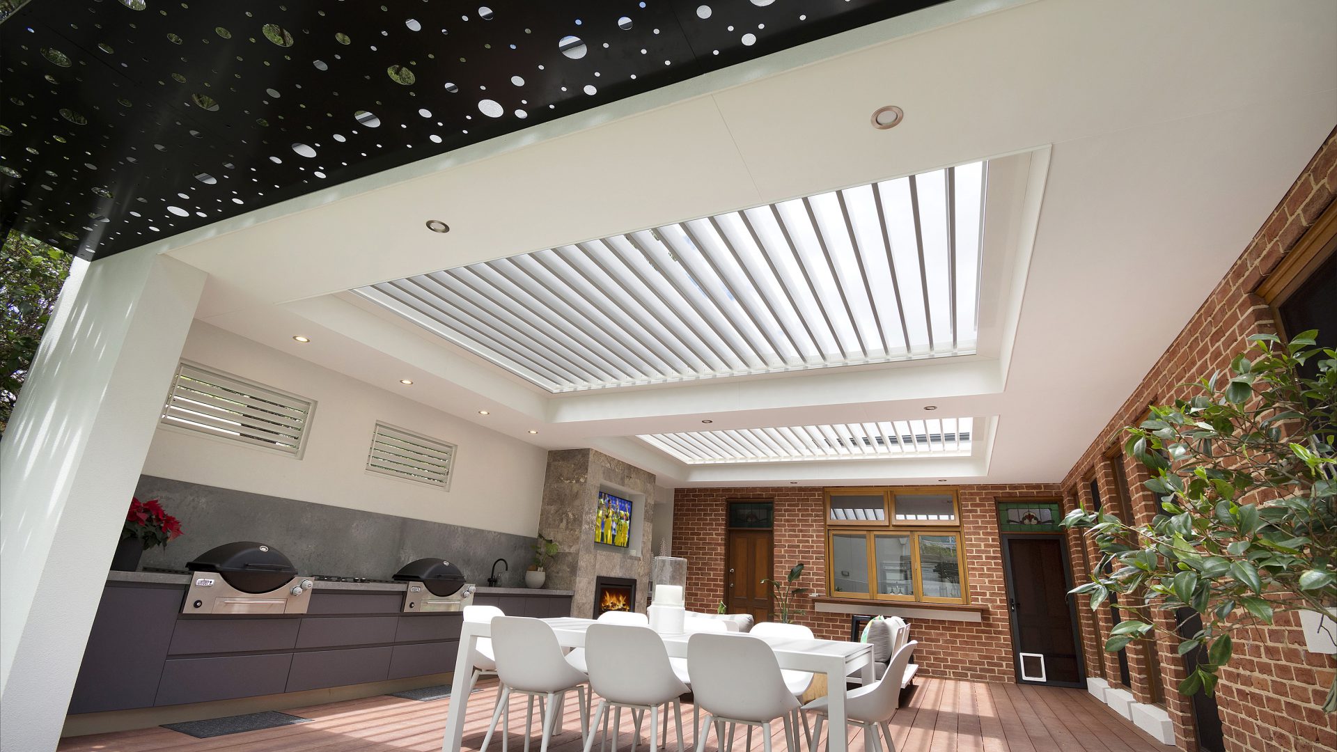 Creative Outddors Louvre Roof Pavilion in Unley