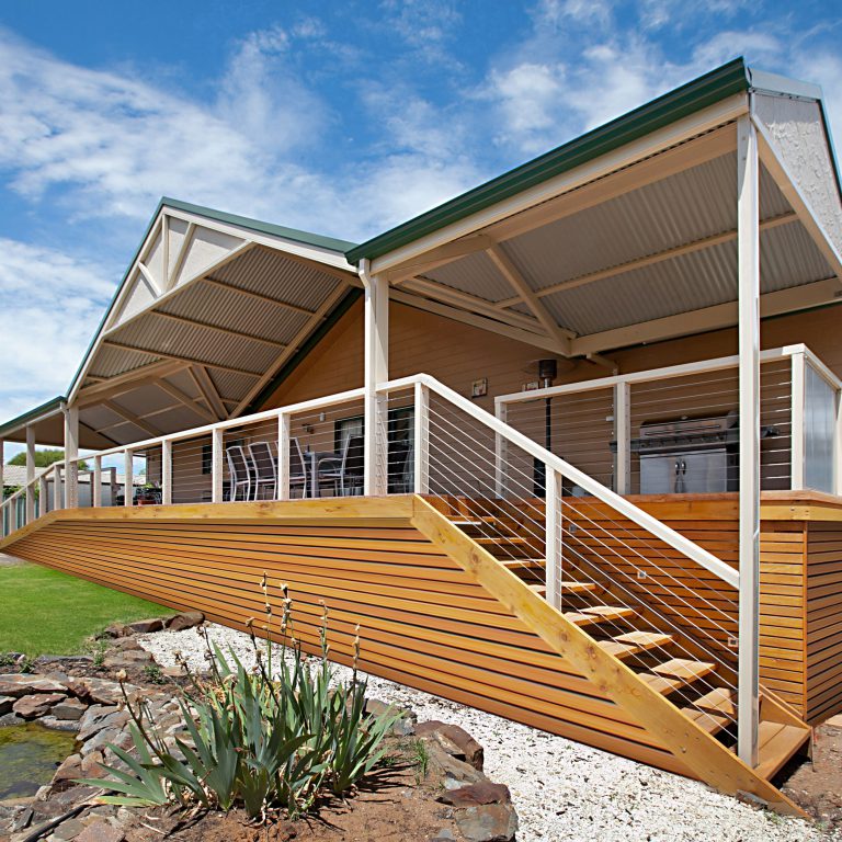 Custom Intersecting Gable Verandah built by Creative Outdoors in Greenock