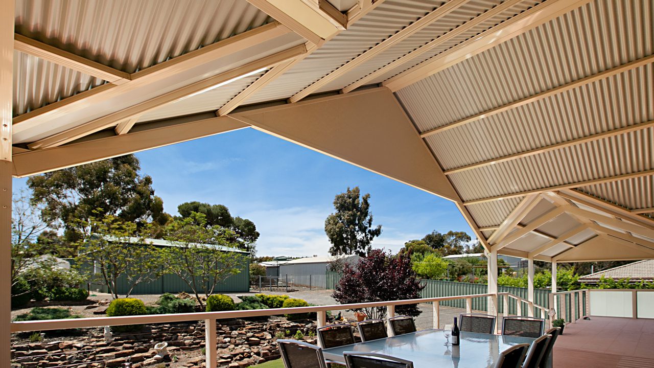 Custom Intersecting Gable Verandah built by Creative Outdoors in Greenock